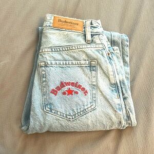 Pacsun high waist Budweiser jeans